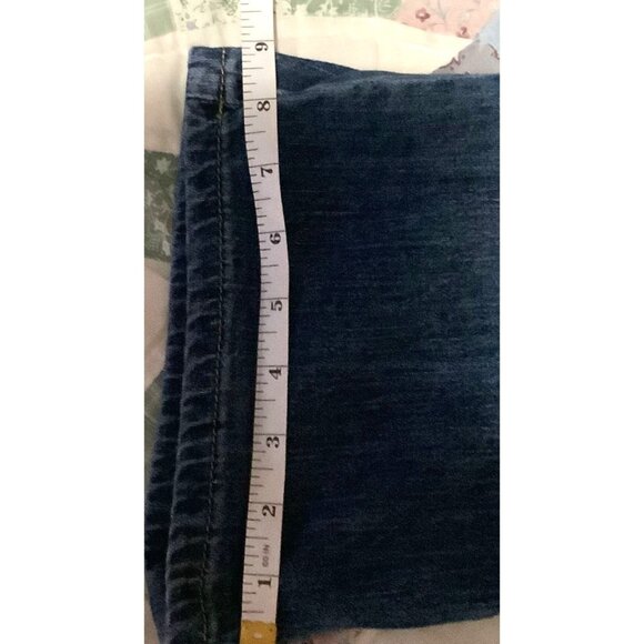 Pilcro Mid-Rise Blue Denim Wide-Leg Womens Jeans Size 31 - Picture 6 of 7